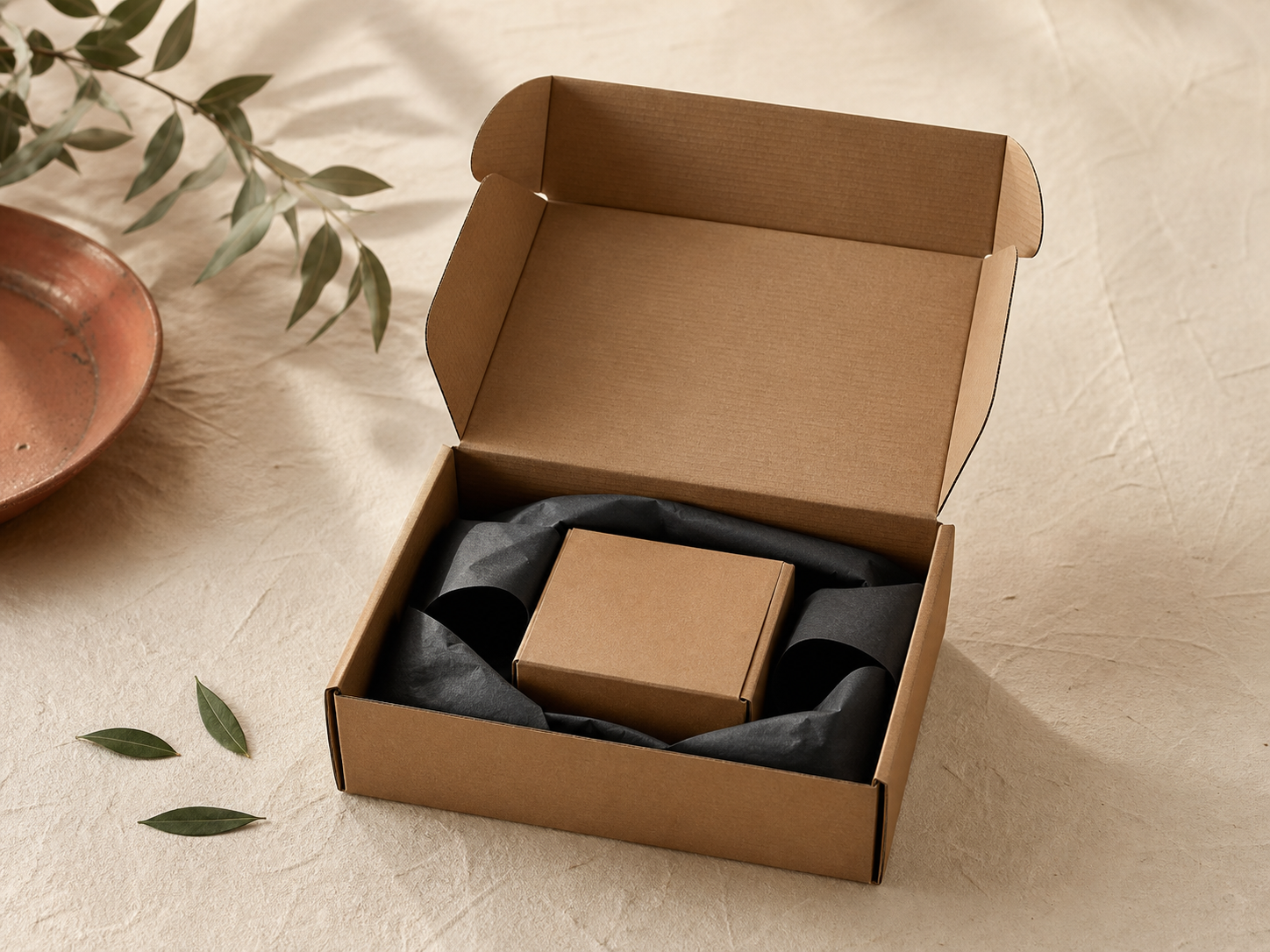 Branded mailer box format screen